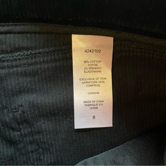 Black Corduroy Pencil Skirt with Pockets size 8 - Picture 10 of 10